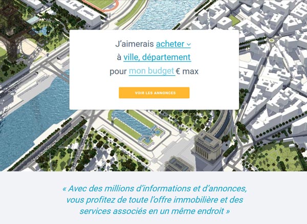 site annonce immobilière Bien'ici